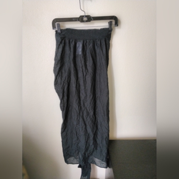 J.Crew Women's Convertible beach sarong in Black Sheer Resort wear Small - Picture 5 of 9